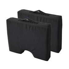 Black Stadium Seat Cushion with Handle Portable Waterproof Cushions for Bleac...