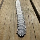 Vtg ½ Franc Swiss German 21 Coins Silver 1929 - 1958 Bracelet 63g — photo 3