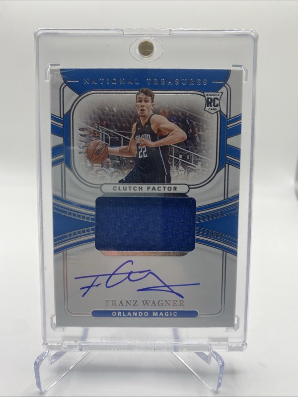 2021-22 Panini National Treasures - Clutch Factor Signatures Franz Wagner 25/49