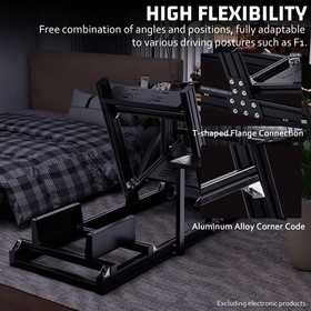 Hottoby Racing Simulator Cockpit 4080 Aluminum Fit LogitechG29 G920 Thrustmaster