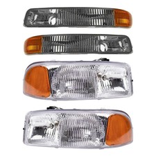 For Gmc Sierra 1500 Classic 07 Driver Passenger Side Replacement Headlights