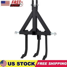 Middle Buster for 3-Point Quick Hitch Tractors w/ 3 Adjustable Ripper Shanks