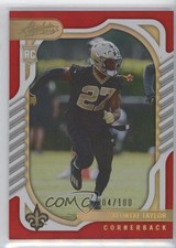 2022 Panini Absolute Rookies Spectrum Red 4/100 Alontae Taylor #143 17x8