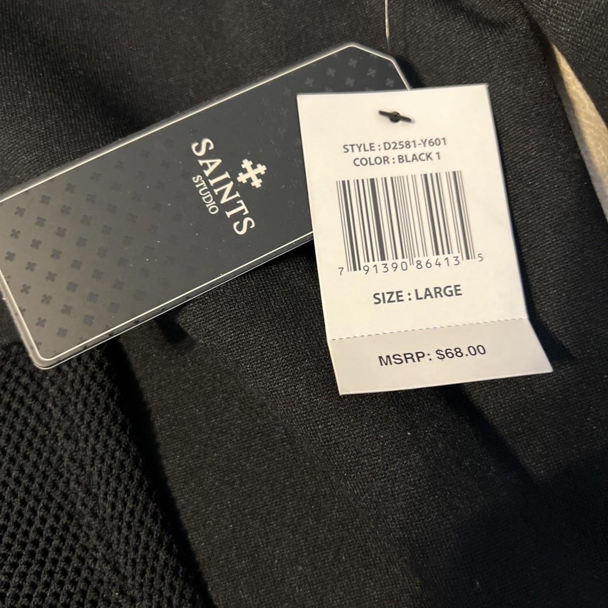 Saints Studio Men's Apparel Hoodie Size: Large Black. NWT | eBay