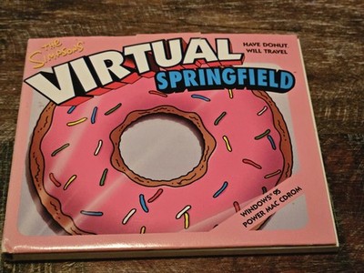 THE SIMPSONS VIRTUAL SPRINGFIELD WINDOWS 95 PC CD-ROM POWER MAC COMPLETE