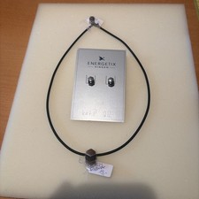 Ketten, Ohrringe,Set,Neu,Unbenutzt,Schwarz, Weiß,Energetix, Bingen,Modeschmuck