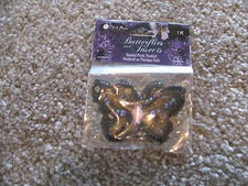 Blue Moon Beads - Beaded Plastic Pendant Butterfly 1pc