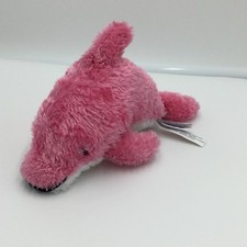 Aurora Pink White Dolphin Plush Soft Toy Stuffed 8" Animal Sea Life