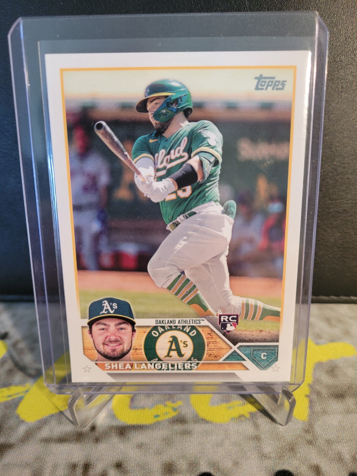 2023 Topps Series 1 Shea Langeliers #127 Rookie RC Oakland Athletics