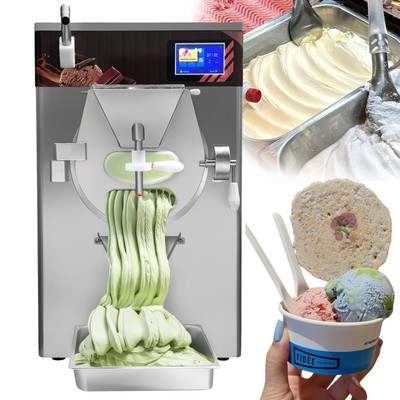 Wixkix Hard Serve Ice Cream Machine 60L/H Italian Ice Maker Stainless Steel Door