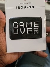 Game Over Iron-On Patch 3 1/2" X 2 1/2" ST2