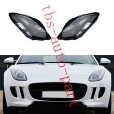 Fit For Jaguar F-Type 2014-2020 LH&RH Headlight Lens Clear Cover+Sealant Glue