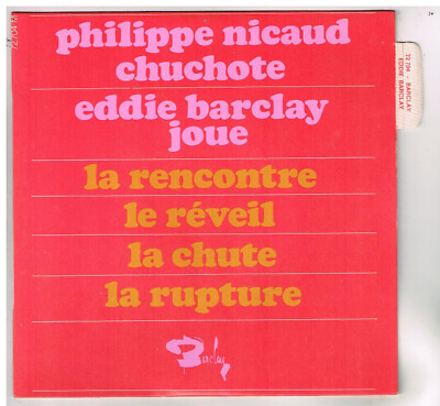 Philippe Nicaud La rencontre con languette 45 tours EP ''7''