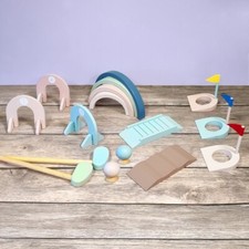 Indoor Wooden Crazy Golf Putting Set Game Children's Golf Set - Damaged Box Only