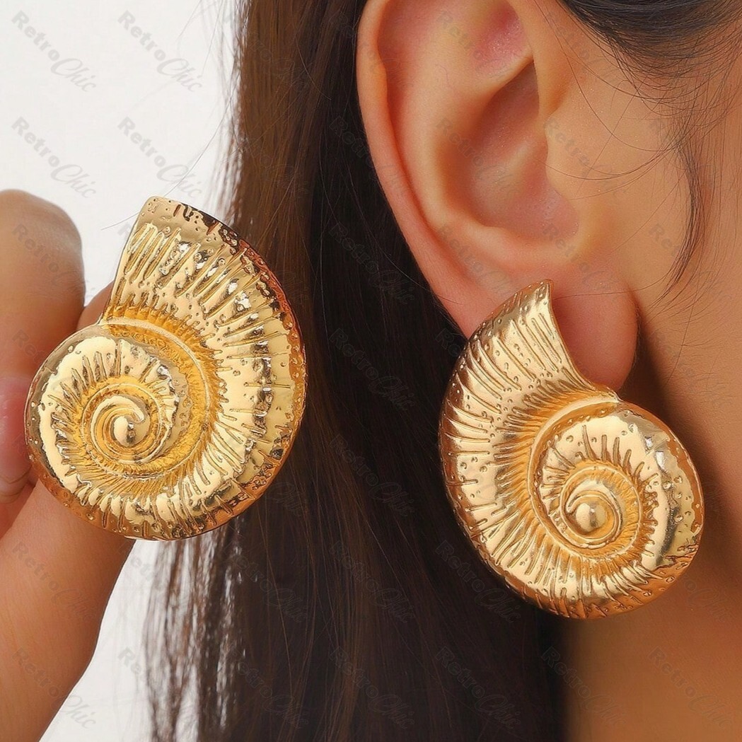 Zara Gold Shell Earrings Zara Jewelry Zara Drop Earrings Zara