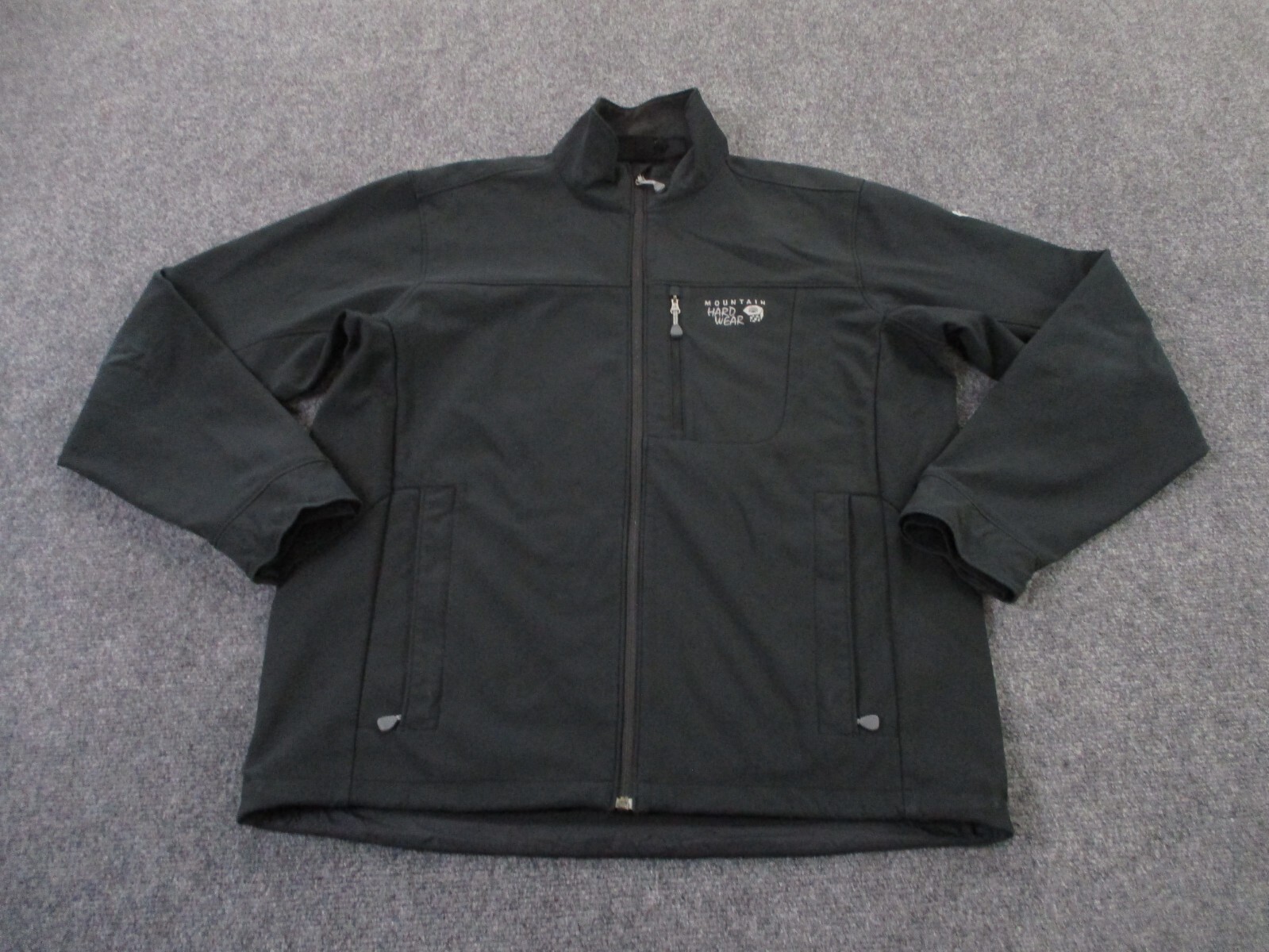 Mountain Hard Wear Jacket Men L Fleece Lined Outdoors Hiking Work Stretch Logo