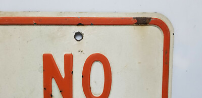 Vintage No Parking Sign ORIGINAL Metal embossed sign | eBay