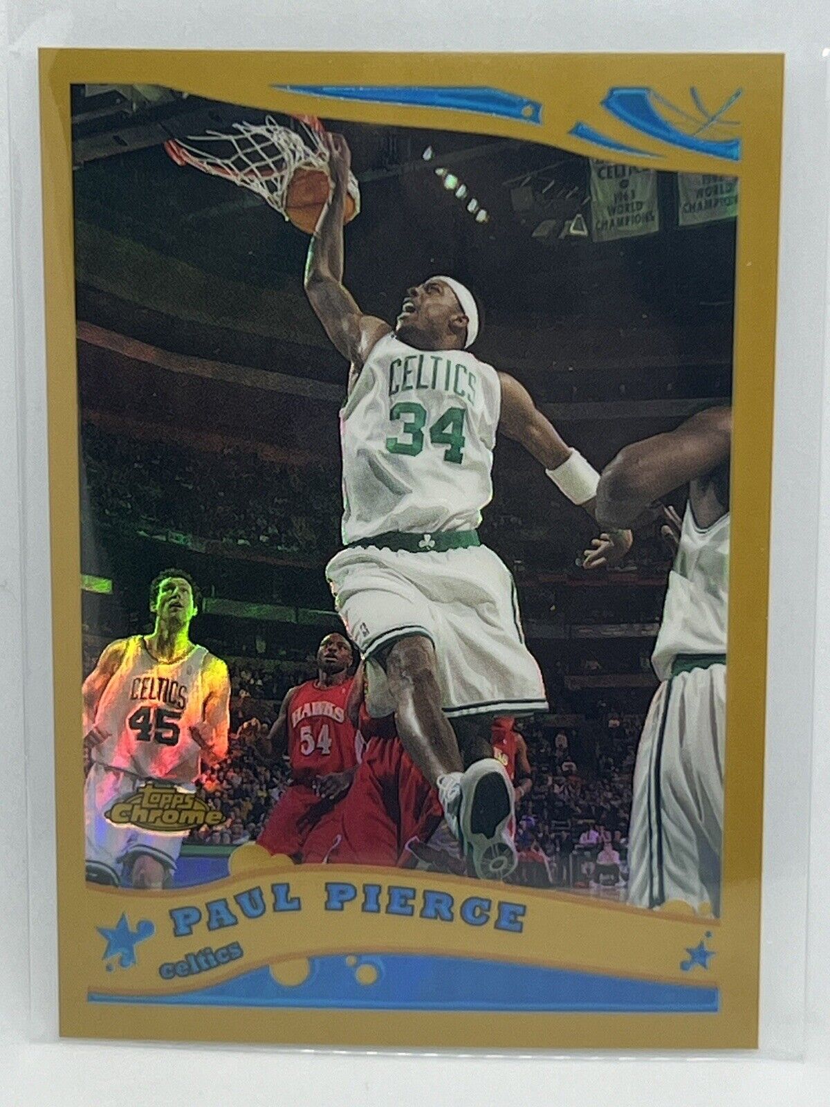 PAUL PIERCE 2005-06 TOPPS CHROME GOLD REFRACTOR #24 #71/99 CELTICS
