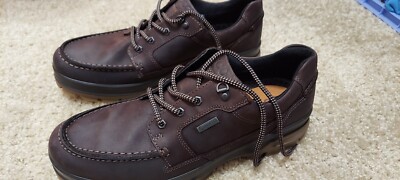 NEW ECCO RUGGED TRACK JOINER GTX MEN'S MOCHA LACE-UP SHOE Size 12 Brown Gore-Tek