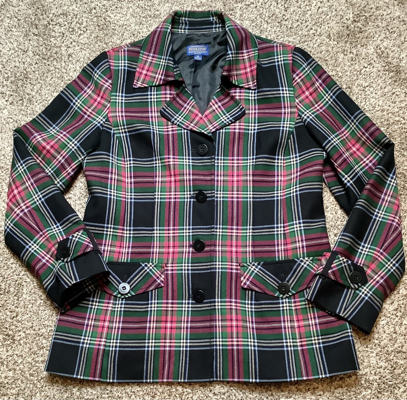 Pendleton Lovely Multicolor Virgin Wool  Blazer J… - image 1