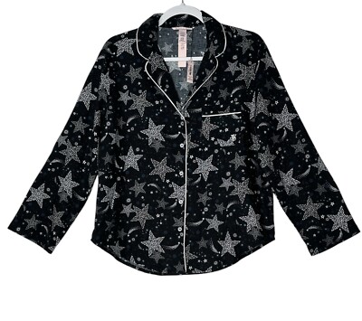 Victoria s Secret Women s long sleeve button down sleeping wear Size S NEW