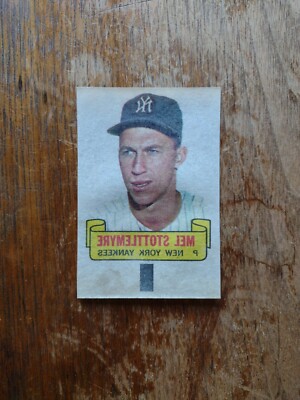 1966 Topps Rub-Offs 88 Mel Stottlemyre New York Yankees Exmt+ Centered B