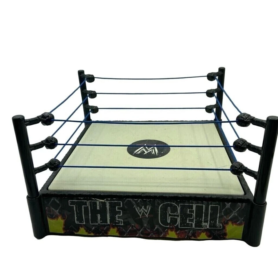 Mattel WWE Wrestling The Cell Hell In A Cell Ring 2010 Spring Action Mat Foto 2 de 4