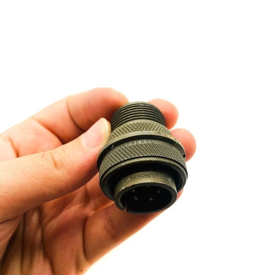 Amphenol MS3106A168-8P Circular MIL Spec Connector Plug 8 Position - Image 3 of 4