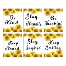 Set Of 6 Unframed Art Wall Decor 8x10”