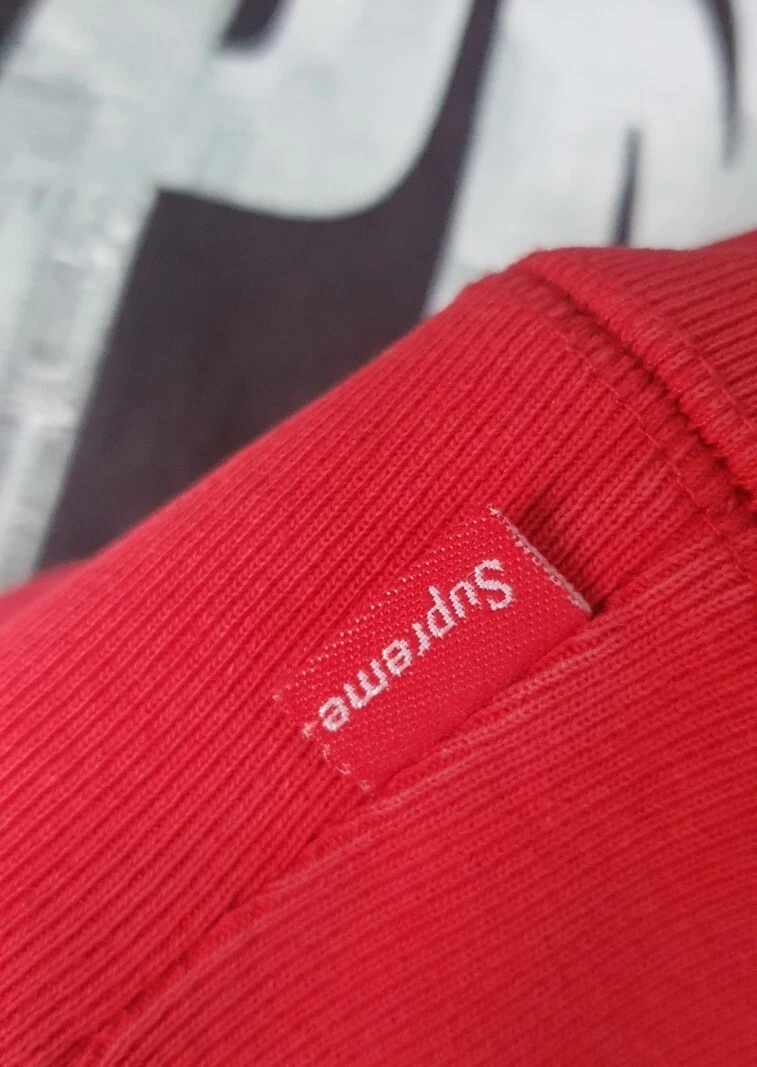 FW10 Supreme SupNY Pullover Rosso Felpa con Cappuccio XL Hoodie Vintage 2010 Raro