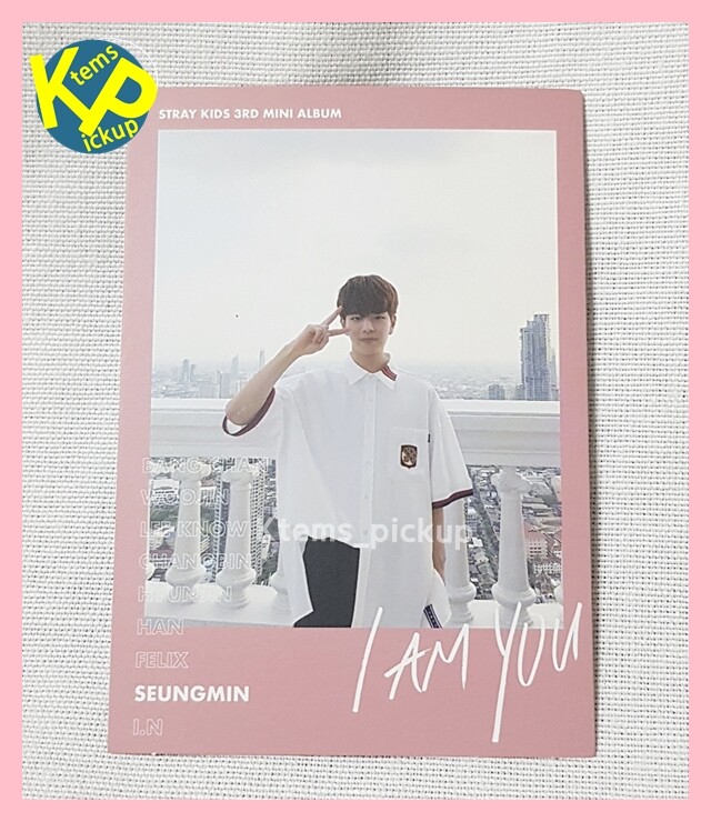 StrayKids アイエン iamyou ポラロイド Stray Kids I Am YOU album official Photocard Pink Polaroid