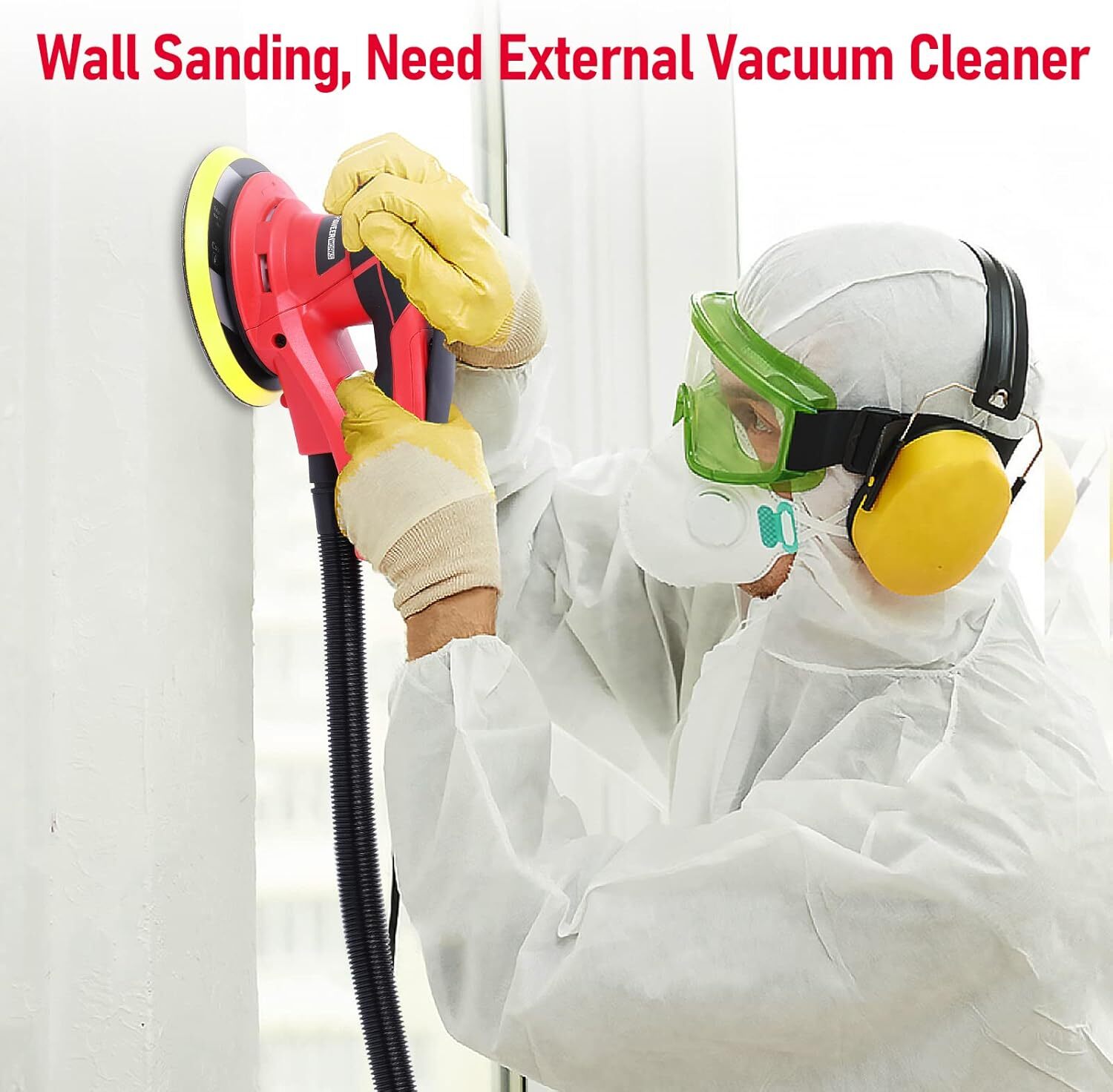 Electric Random Orbital Sander,PioneerWorks Brushless Motor, Polishing,Carpentry