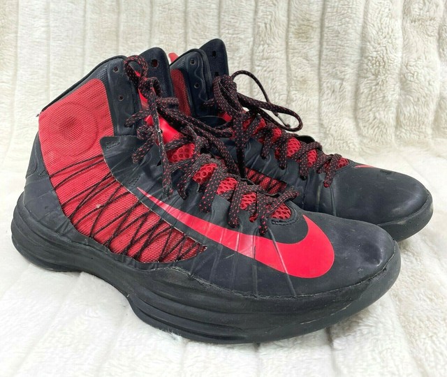 nike hyperdunk black red