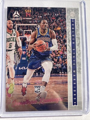 Jonathan Kuminga 2021-22 Chronicles Luminance PINK SP ROOKIE #246 - Warriors RC