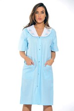 Dreamcrest Women Short Sleeve Housecoat - Comfortable Loungewear for Sleep and