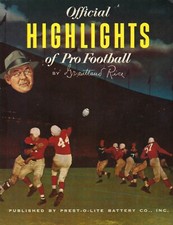 1953 Prest-o-lite magazine football Grantland Rice Charlie Trippi Bobby Layne VG