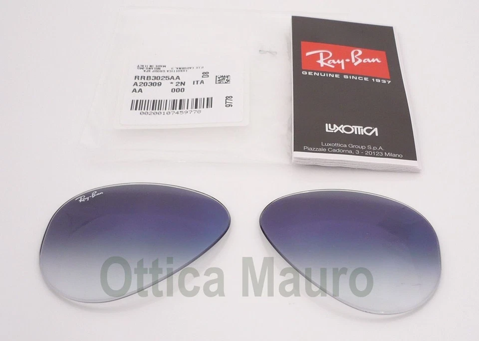 Ray Ban RB 3025 Azul Sfumato Lentes - Replacements Shaded - Imagen 2 de 4