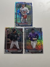 ELIAS MEDINA 2024 Bowman Chrome #BCP-183 1st Shimmer Refractor (+2 other)