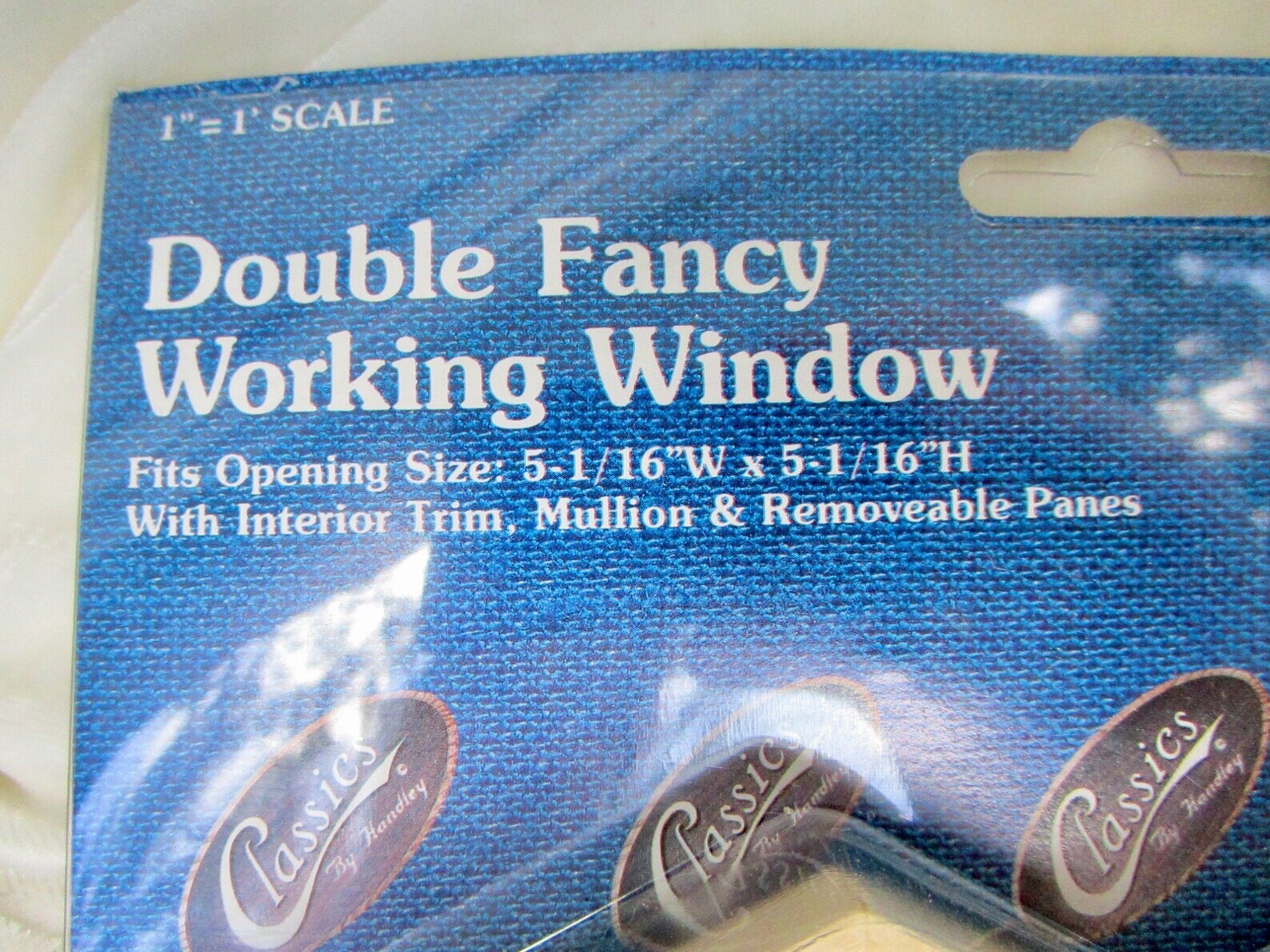 double Fancy Victorian WORKING Window by Classics / Handley House 1:12 dollhouse