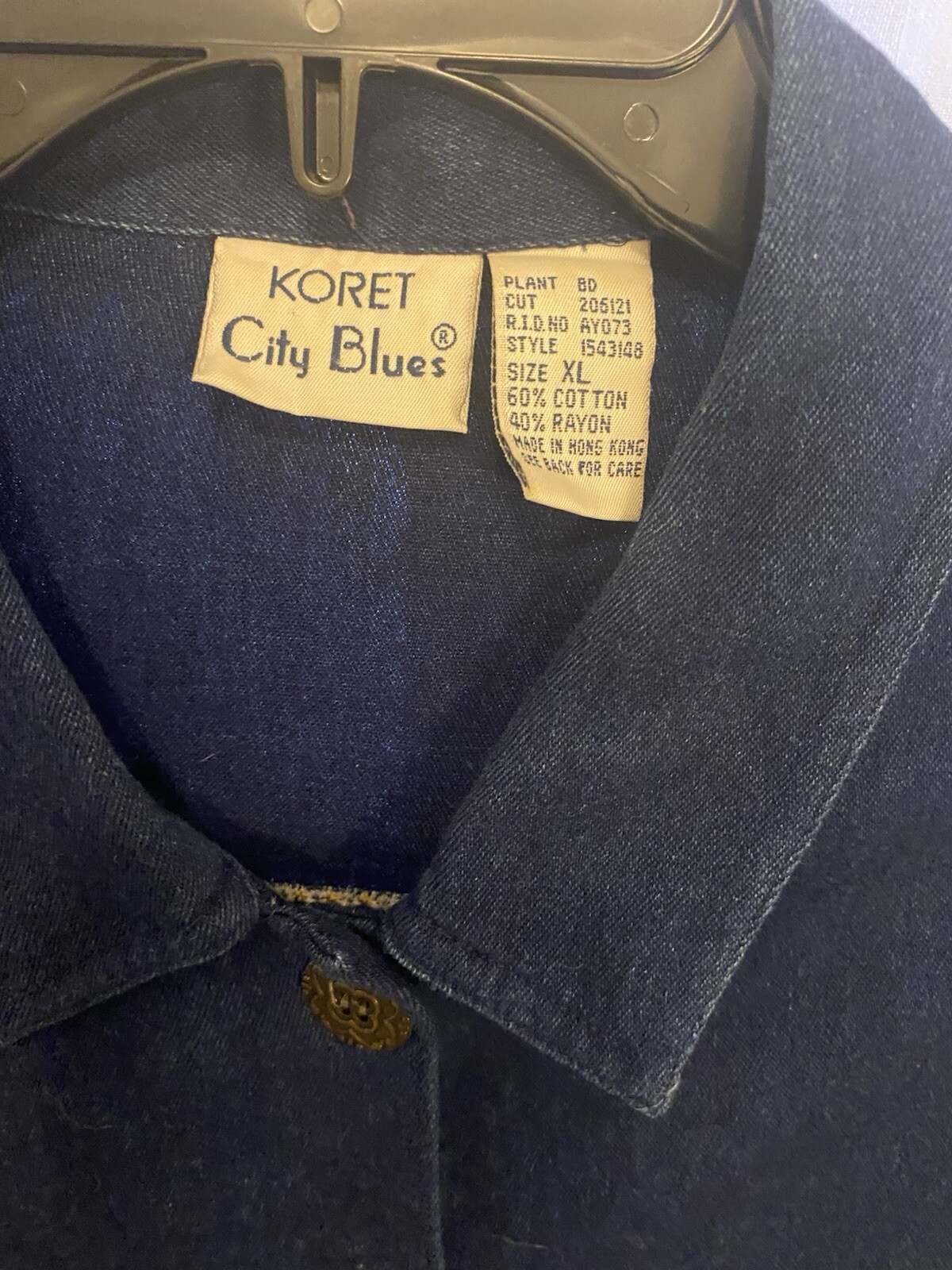 Koret Vintage Christmas Patchwork Button-Up Dark … - image 3