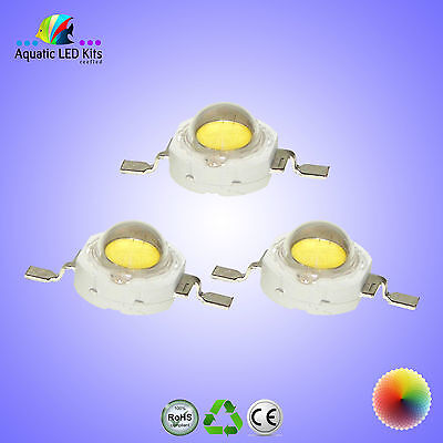 Emitting Color: Blue, Wattage: 1W Jammas 1000Pcs High Power LED Chip 1W Warm White Red Green Yellow Full Spectrum for LED Spotlight 260-350mA Lamp Light Beads Diode 