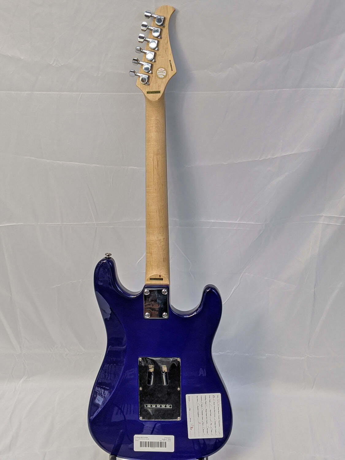 Silvertone SS11 Lefty Strat Style Electric Guitar SS11LHCBL Blue eBay