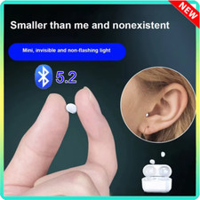 Mini Invisible Earbuds V5.2 Bluetooth TWS In-Ear Headphones