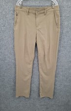 Weatherproof Vintage Hiking Pants Mens 34 Straight Leg Pockets Stretch Beige