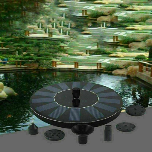 Solarbetriebene Brunnen Wasserpumpen schwimmend Gartenteich Pool Aquarium Vogeltränke - Bild 16 von 16