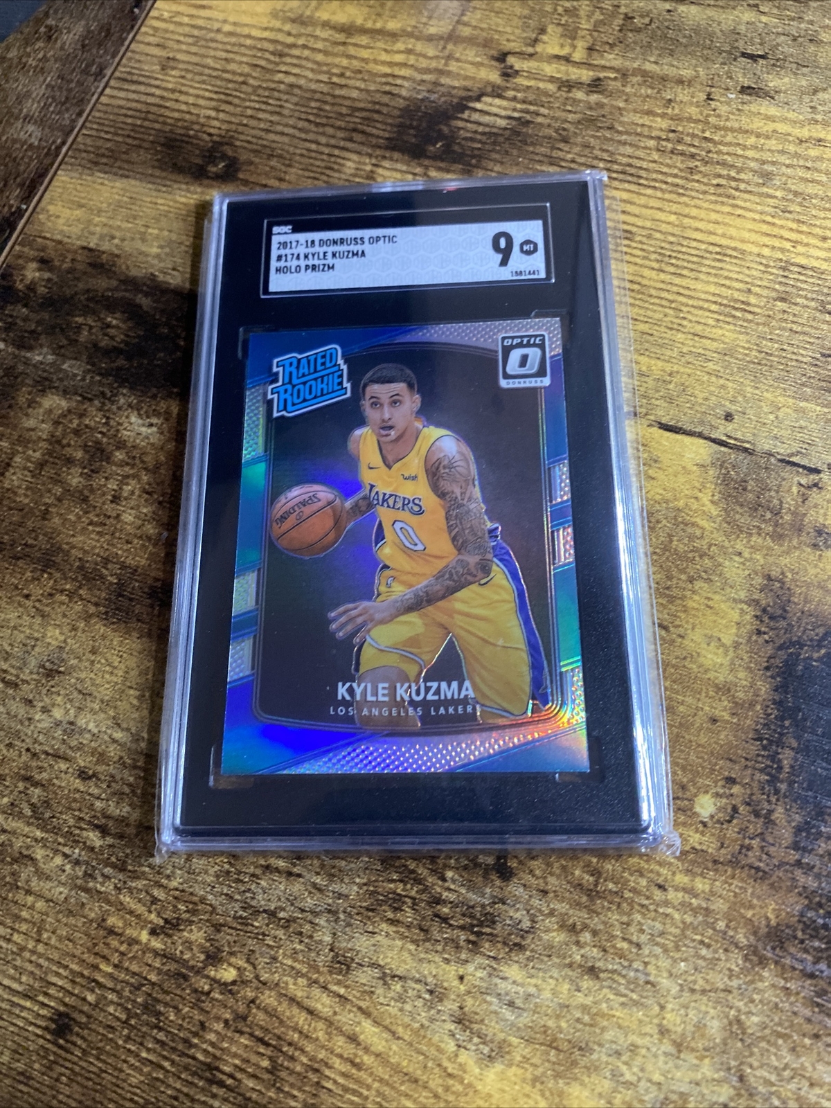 2017 Donruss Optic Kyle Kuzma Holo Prizm SGC 9