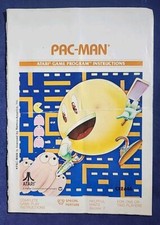 VINTAGE 1981 PAC-MAN ATARI GAME PROGRAM INSTR...