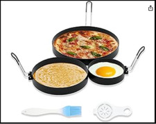 8 Inch Omelet Ring 6 Inch Pancake Ring 3.5 Inch Egg Ring for Griddle Frying