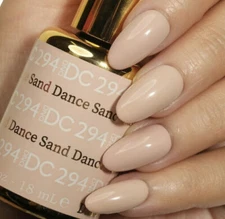DND DC Soak Off Gel Polish + Matching Nail Lacquer - Sand Dance #294