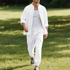 Mens Sweatsuits 2 Piece Sport Tracksuit Jogger Sweat Suits Jogging Outfits
